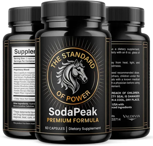 Vista 8 de Valdivia SodaPeak Capsules, suplemento de apoyo masculino paquete de 2