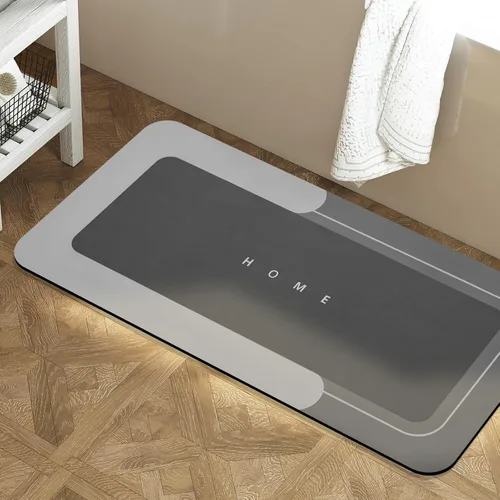 Vista 30 de Housego Tapete mágico de baño absorbente, alfombra de secado rápido, tapete mágico de baño antideslizante, alfombra de piso con respaldo de goma