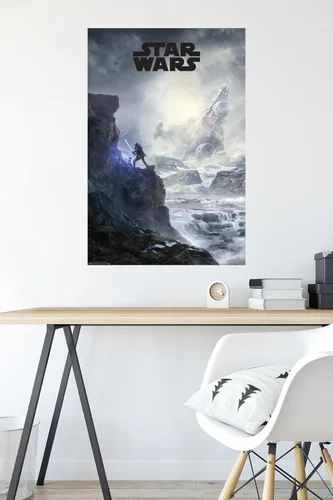 Vista 4 de Trends International Star Wars: Jedi Fallen Order - Póster de pared con clave de acantilado, 22.375 x 34 pulgadas, versión sin marco