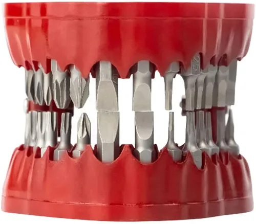 Vista 2 de MIMIRACLE Soporte para brocas para dentadura, regalo de broca para dentistas y manitas, con capacidad para hasta 28 puntas, organizador de puntas
