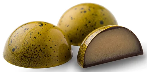 Vista 2 de Juego de regalo de bombones de chocolate exóticos gourmet y macarons franceses, tamaño grande