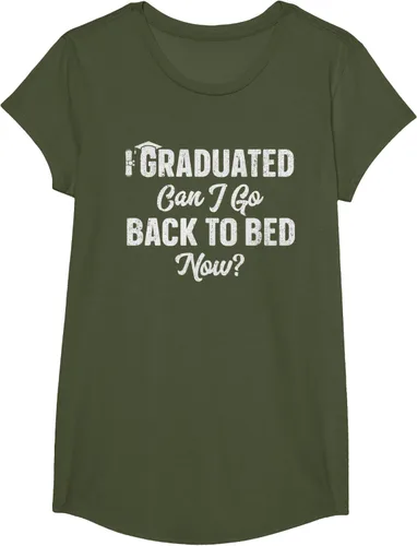 Vista 104 de Graduation Gift For Her Camiseta I Graduated Can I Go Back To Bed Now, Negro