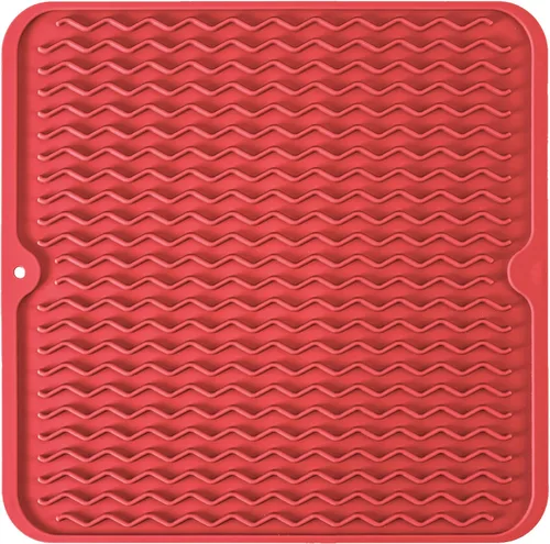 Vista 15 de Tapete de silicona para secado de platos para múltiples usos, fácil de limpiar, ecológico, tapete escurridor de platos resistente al calor