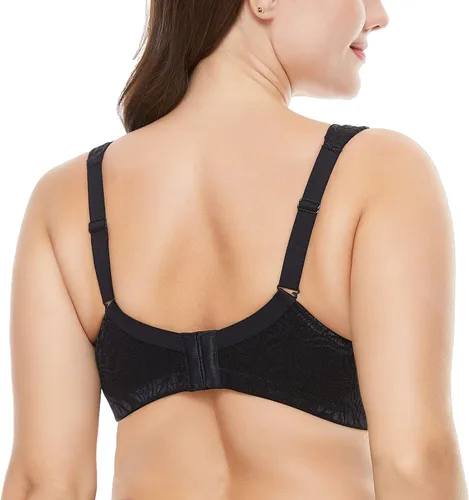Vista 5 de Wingslove - Brasier para mujer, copa completa, sin acolchado, cómodo, minimizador, sin alambre, talla grande