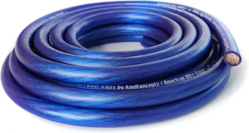 Vista 6 de KnuKonceptz Bassik, cable de alimentación y tierra de batería automotriz primario de calibre 1/0 AWG - Negro 5 pies
