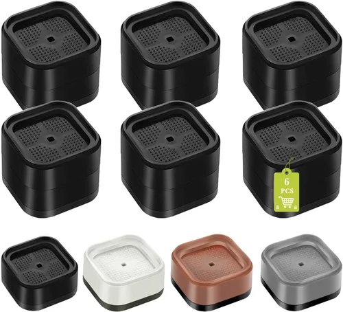Vista 40 de Paquete de 12 elevadores de muebles de 1, 2 o 3 pulgadas, elevadores de cama ajustables resistentes para mesa, escritorio, sofá, silla, gabinete