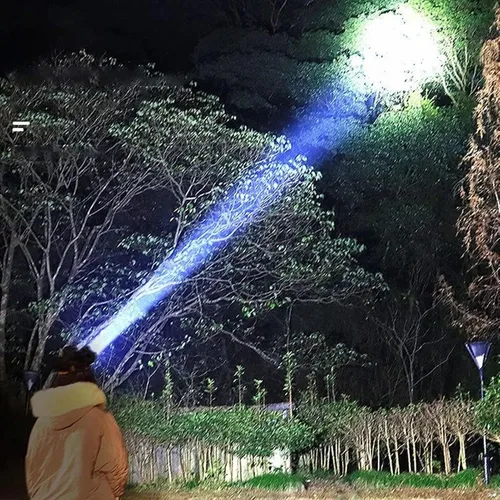Vista 3 de Ejoyous Linterna frontal súper brillante, batería de litio recargable de 800 mAh, a prueba de agua, faro de alta potencia con pantalla de potencia