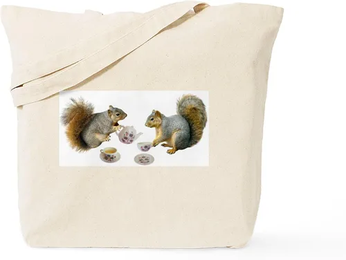 Vista 26 de CafePress Bolsa de compras de lona beige natural reutilizable para rehabilitación de ardillas