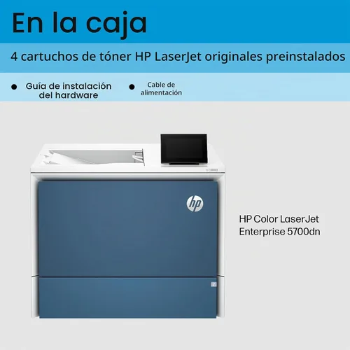 Vista 6 de HP Impresora Color LaserJet Enterprise 5700dn, la mejor para empresas (6QN28A)