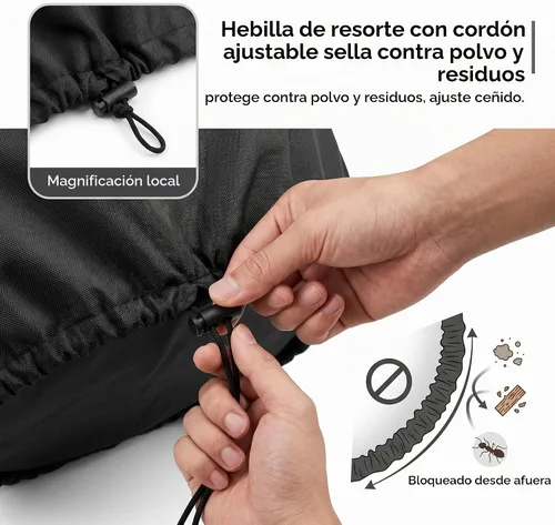 Vista 3 de Sierra ingletadora eléctrica cubierta 28L* 24W* 28H pulgadas impermeable Negro