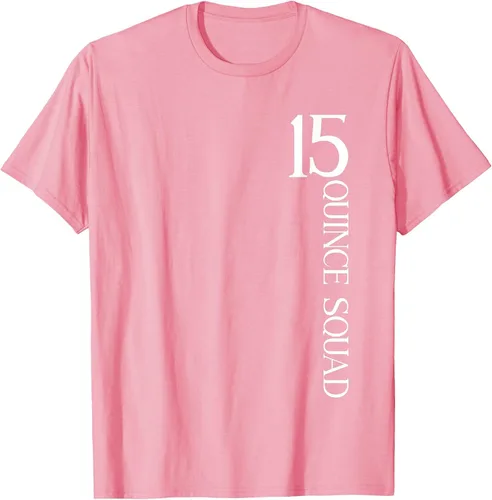 Vista 21 de Quince Squad Quinceanera 15th Birthday - Camiseta de quinceañera para niñas Asphalt Grey