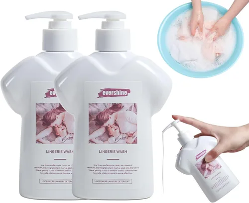 Vista 14 de Detergente de lencería - Doble concentrado, aroma a dama, delicado líquido de limpieza de ropa interior, 10.14 onzas líquidas (1, jazmín)