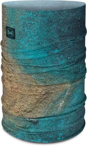 Vista 13 de BUFF CoolNet UV Polaina para el cuello, Protección solar UPF 50, Transpirable, Versátil, Mascarilla de secado rápido, Negro y Azul, Talla para Lazs
