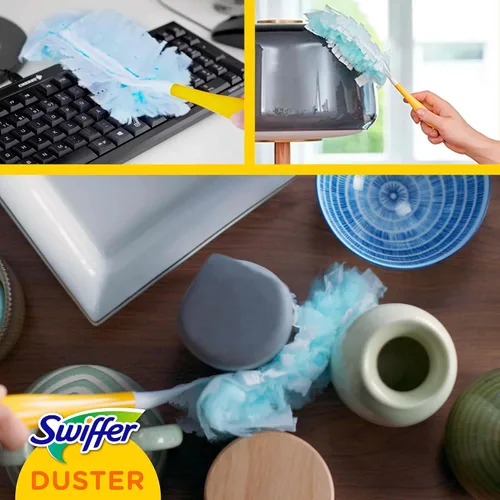 Vista 4 de Swiffer - Kit de plumero con mango y plumero de repuesto, 1 unidad