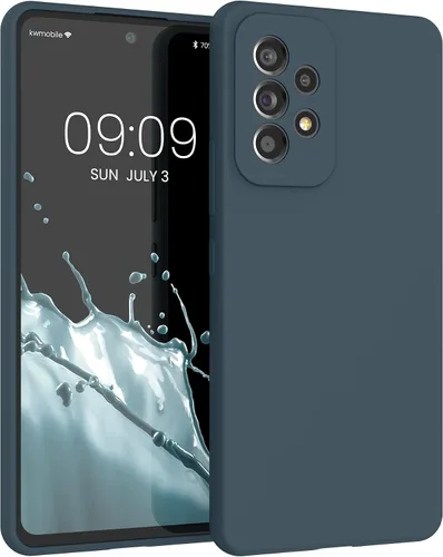 Vista 98 de kwmobile Funda Compatible con Samsung Galaxy A14 5G - Funda de teléfono de TPU y silicona con acabado suave - Verde Lima