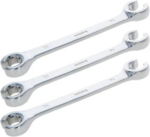 Vista 16 de Utoolmart Llave de tuerca acampanada, 0.236 in x 0.315 in métrica doble extremo abierto, 2 piezas