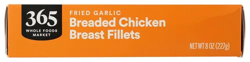 Vista 3 de 365 by Whole Foods Market, 365 Filetes de pollo rebozados y fritos con ajo congelados, 8 onzas