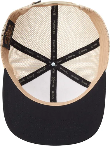 Vista 6 de Hurley Sombrero para hombre - Gorra de camionero de ala plana apilada
