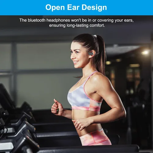 Vista 3 de Auriculares Bluetooth, auriculares inalámbricos Bluetooth V5.4 con micrófono de cancelación de ruido, 12H de reproducción, controlador de diafragma