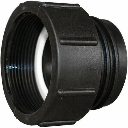 Vista 2 de Adaptador de tanque IBC S60x6, conector de salida de rosca fina a rosca gruesa de 2 pulgadas para contenedor IBC, ajuste de reducción de plástico PE