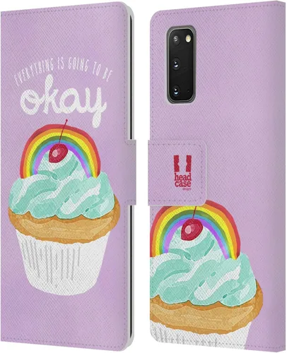 Vista 358 de Head Case Designs Assortment Cupcakes Happiness Leather Wallet Case Compatible with Samsung Galaxy A07 4G Surtido