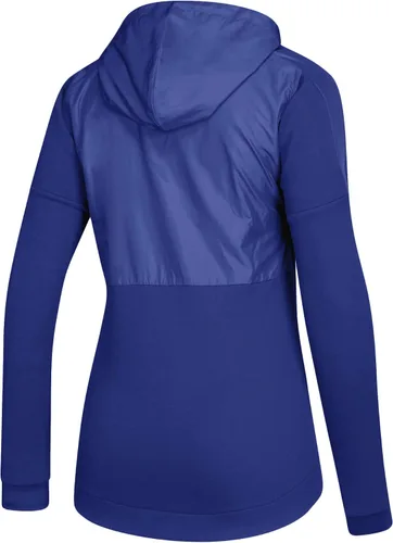 Vista 2 de adidas Chaqueta con forro de malla Game Mode FZ para mujer, sudadera con capucha