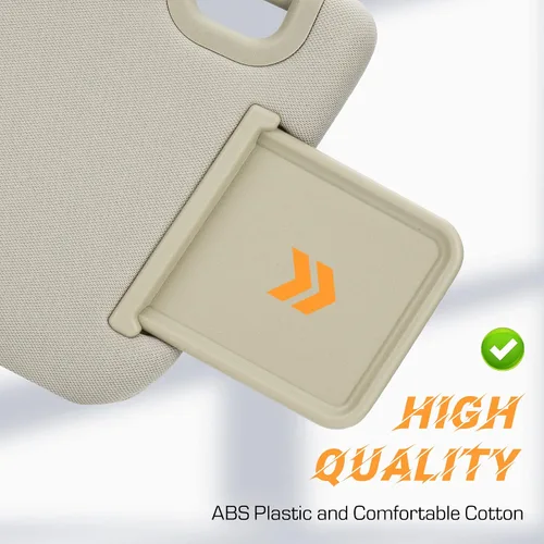 Vista 5 de Reemplazo de visera solar beige del lado izquierdo del conductor compatible con Nissan Pathfinder 2013-2018, Infiniti QX60 2014-2017, Infiniti JX35