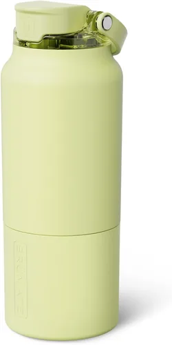 Vista 23 de BrüMate Rise - Botella de agua de 25 onzas con pajita de silicona cubierta 100 % a prueba de fugas, botella de agua de acero inoxidable aislada