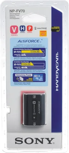 Vista 2 de Sony NP-FV70A V-Series - Batería recargable para cámara digital, color negro