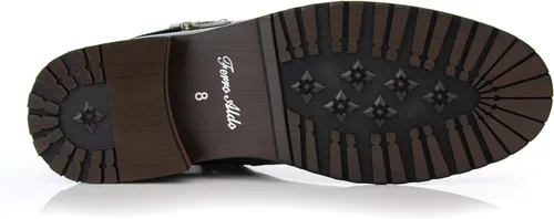 Vista 7 de Ferro Aldo Botas de motocicleta con cremallera y hebilla para hombre casual para hombre