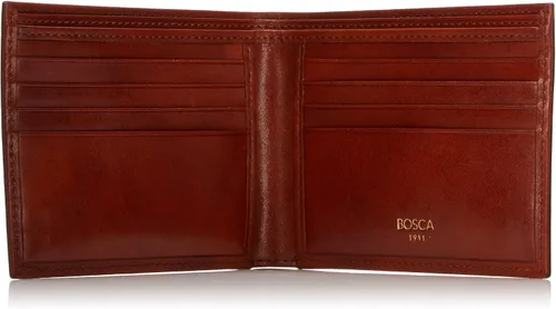Vista 4 de Bosca Cartera de 8 bolsillos para hombre en piel vieja - RFID