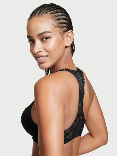Vista 3 de Victoria's Secret Lace Racerback Push Up Bra, Plunge Neck, Front Close, Smoothing (32B-38DDD)