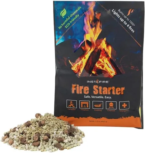 Vista 2 de (3 paquetes) Insta-Fire Fire Starter perfecto para campamento, emergencias, senderismo, pesca, canotaje, hogueras, parrillas, supervivencia