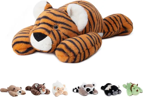 Vista 26 de Niuniu Daddy Oso de peluche con peso de 24" 5 libras, animales de peluche para adultos y niños, juguete de peluche de oso grande, bonita almohada