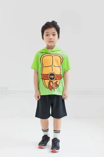 Vista 2 de Teenage Mutant Ninja Turtles Camiseta y pantalones cortos gráficos para niños pequeños a niños grandes