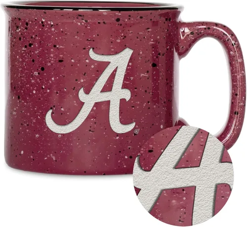 Vista 60 de Rico Industries NCAA Speckle 12oz Laser Engraved Campfire Mug