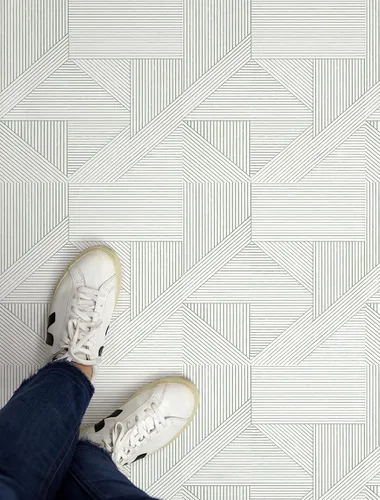 Vista 5 de FloorPops Azulejos neutros Frey Peel & Stick de 12 pulgadas por 12 pulgadas, FP4948