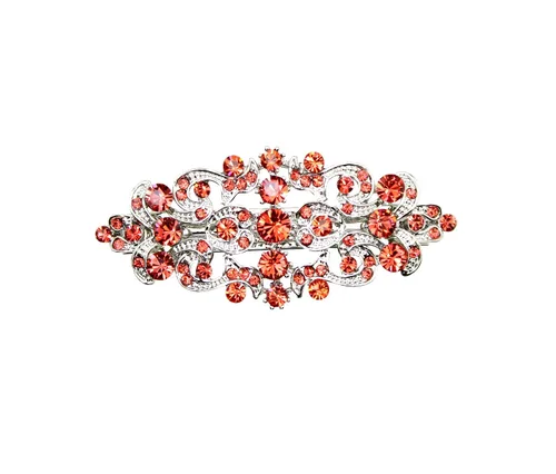 Vista 31 de Faship Precioso pasador floral de cristal AB Rhinestone