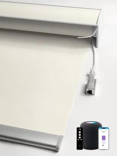 Vista 40 de SmartWings Persianas enrollables con cable duro PoE 100% opacas, muestra de tela