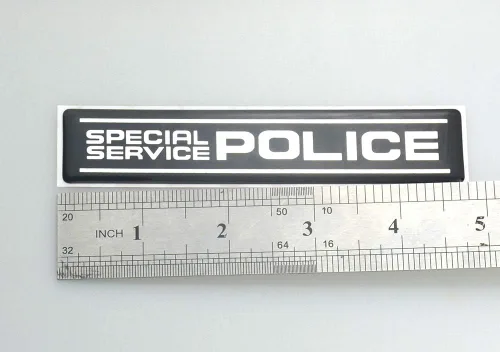 Vista 3 de 1 calcomanía de servicio especial para interceptor de policía, sedán, tronco, placa de identificación 3D, repuesto para Explorer Taurus Crown