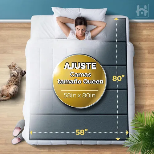 Vista 9 de Golden Home Essentials - Tablas de cama resistentes de 58 pulgadas x 80 pulgadas para cama tamaño Queen, tabla de cama extra resistente