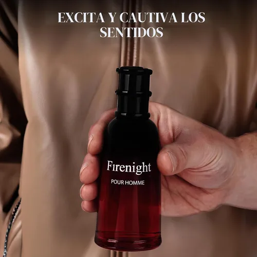 Vista 6 de Firenight - Eau De Parfum para hombre, 3.4 onzas líquidas, notas altas de flor de nuez moscada, lavanda, cedro, manzanilla, naranja mandarina