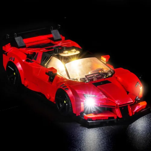 Vista 8 de BrickBling Luz LED compatible con Lego Speed Champions McLaren W1 77257 - No viene con coche (77257)