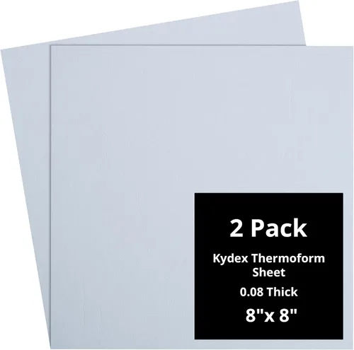 Vista 10 de Kydex Sheets - Solid Color DIY Kit for Crafting Holsters, Sheaths, and Mag Pouches - (8x8, 8x12, 12x12), Premium Thermoform Sheets - Thick, Durable