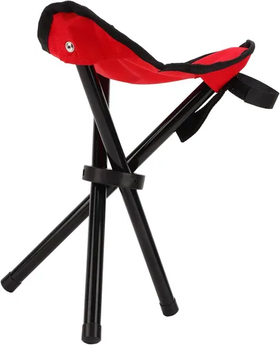 Vista 9 de RiToEasysports Taburete trípode para camping, portátil plegable trípode, silla de campamento ligera para senderismo, caminar, pesca, viajes, mesa