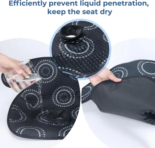 Vista 2 de COOLBEBE Protector de asiento de automóvil para entrenamiento de orinal, impermeable, forro de asiento de automóvil para entrenamiento de inodoro