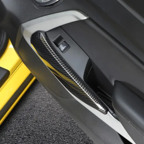 Vista 5 de RT-TCZ Cubierta de moldura para panel de puerta interior, accesorios de decoración interior para Chevrolet Camaro 2016-2022, 2 piezas