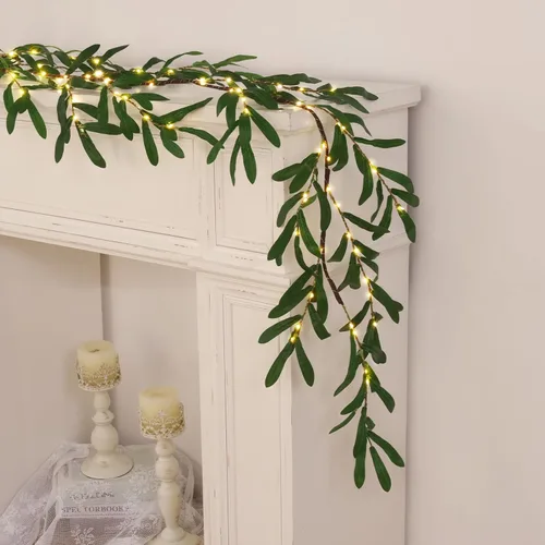 Vista 14 de Waipfaru Ramas de olivo artificiales para jarrones, ramas de olivo con aceitunas realistas, tallos de vegetación artificial para centros de mesa