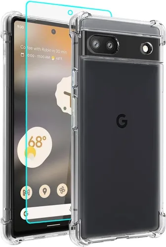 Vista 22 de Funda para Pixel 6a, Google Pixel 6A con protector de pantalla HD, [grado militar de 16 pies probada en caídas], anillo protector a prueba de golpes