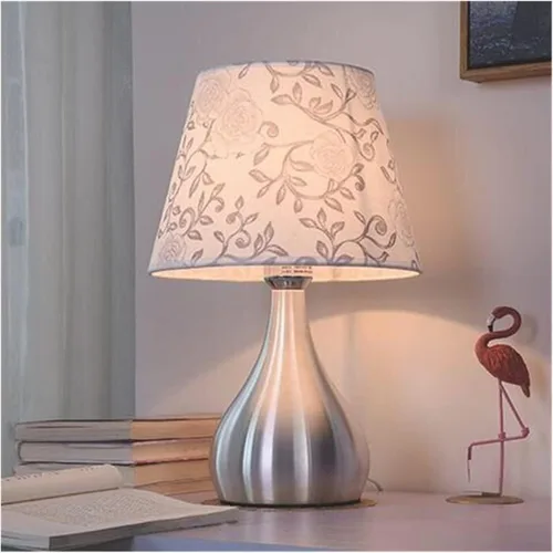 Vista 5 de Lámpara de mesa tradicional, moderna, estilo de lámpara de mesita de noche, romántica, cálida, luz de noche, sala de estar, estudio, lampara